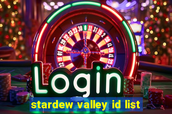 stardew valley id list